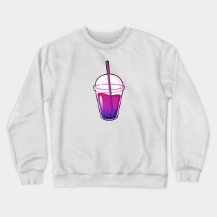 Bisexual Flag Bubble Tea Crewneck Sweatshirt